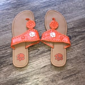 Clemson Knock-off Jack Rogers